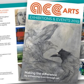 ACEarts exhibitions leaflet 2019